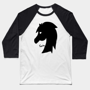 Black Horse emblem (Famine) Baseball T-Shirt